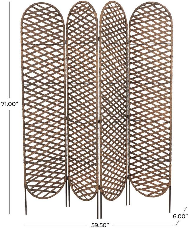 Deco Marche Copper Oval Room Divider Screen-2