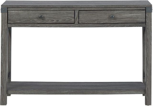 Signature Design by Ashley® Freedan Grayish Brown Console Sofa Table-1