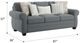 Emerald Home Royce Slate Blue Sofa-2