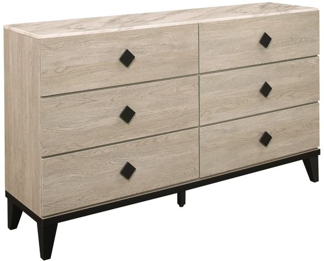 Mazin Furniture Whiting Cream And Black Dresser-2