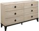Mazin Furniture Whiting Cream And Black Dresser-2