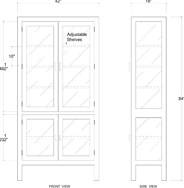 Bramble Customizable Alto Display Cabinet-1