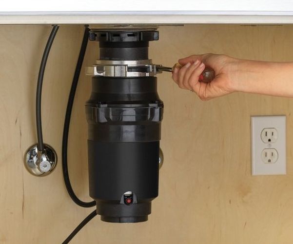 GE® Disposall® 1/3 HP Continuous Feed Corded Black Garbage Disposal-1