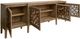International Furniture Direct Mandala Brown 4-Door Console-3