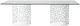 Universal Explore Home™ Oasis Coastal Living Home Glass Top Rectangular Dining Table with White Base-3