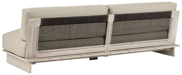 Classic Home Livia Taupe Fabric/Wood Outdoor Sofa-4