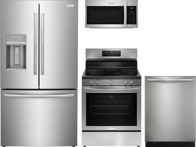 Frigidaire Gallery 4-Piece Smudge-Proof Stainless Steel Kitchen Package 