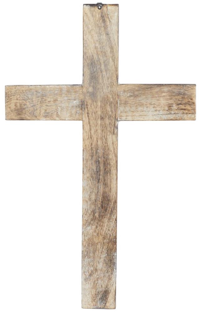 Deco Marche Brown 24” Cross Wall Decor-2