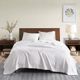 Olliix by Madison Park Egyptian Cotton White Full/Queen 100% Certified Egyptian Cotton Blanket-2
