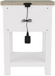 Riverside Furniture Cora Cloud/Fog 1-Drawer Nightstand-4