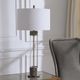 Uttermost® Anmer Antiqued Brass/Clear Table Lamp-1