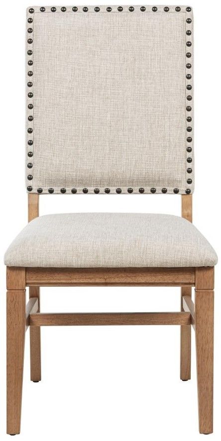 Coaster® Middleton 2-Piece Beige/Natural Upholstered Dining Side Chair Set-1