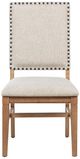 Coaster® Middleton 2-Piece Beige/Natural Upholstered Dining Side Chair Set-1