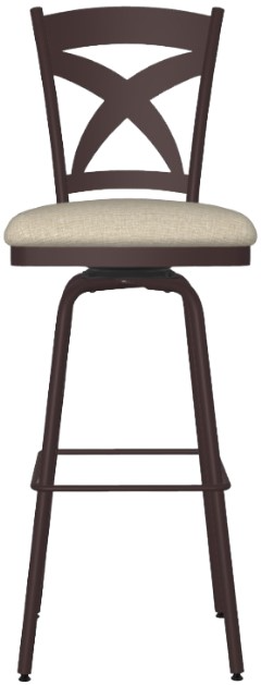 Amisco Marcus Upholstered Swivel Bar Stool