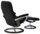 Stressless® by Ekornes® Customizable Consul Large Manual Recliner and Ottoman with Signature Base-3