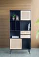 A & B Home Beige/Black Bookshelf-4