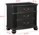 Crown Mark Kingsbury Black Nightstand-2