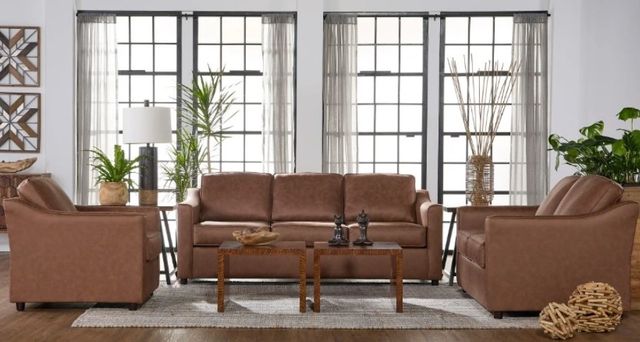 Hughes Furniture® 13410 Perle Hazelnut Queen Sleeper Sofa-1