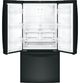 GE® 33" 18.6 Cu. Ft. Black Counter Depth French Door Refrigerator-2