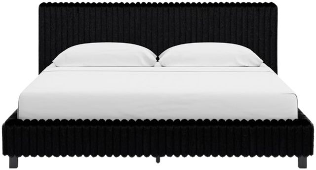 Signature Design by Ashley® Birmonton Black King Upholstered Bed-2
