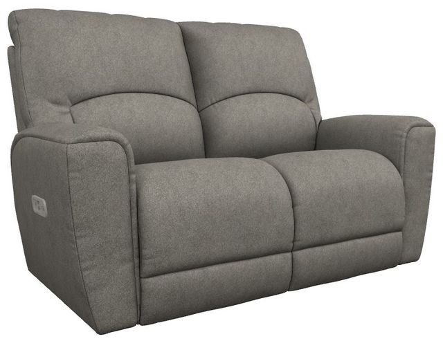 La-Z-Boy® Cassian Charcoal Power Reclining Loveseat with Headrest-0