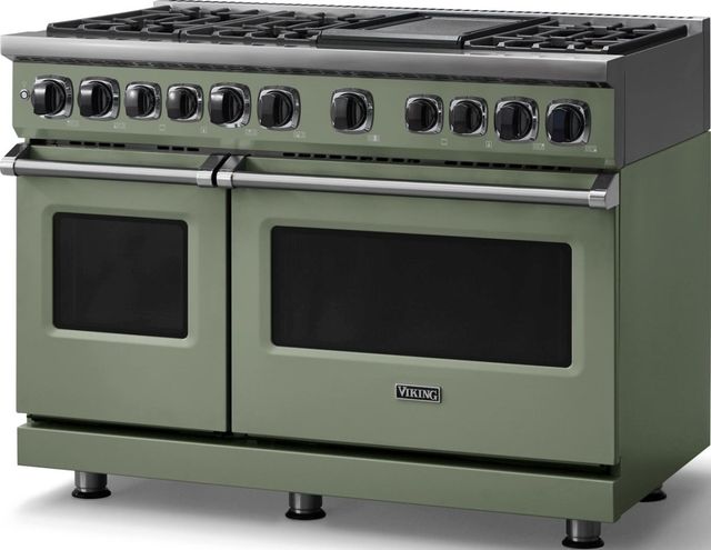 Viking® 7 Series 48" Eucalyptus Pro Style Dual Fuel Range-3