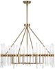 Uttermost® Crystal Warn Brass Chandelier-0