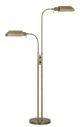 Cal® Lighting & Accessories Pharmacy Antique Brass Dual Height Floor Lamp-0