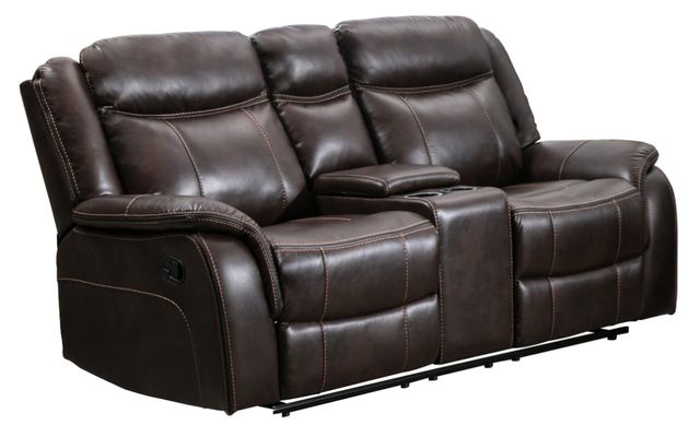 Mazin Furniture Paxton Brown Reclining Loveseat-0