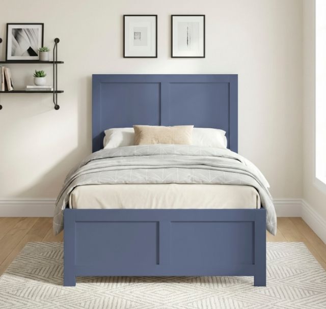 Homelegance® Nora Blue Twin Platform Bed-1