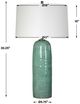 Uttermost® Andale Crackled Teal Ceramic Table Lamp with Antique Brass Accents-3