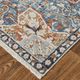 Feizy Kaia Blue/Red 5' x 7' Rug-2