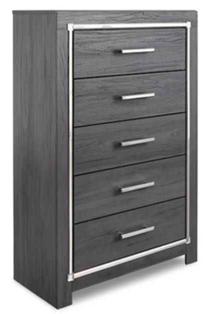 Signature Design by Ashley® Lodanna 5-Piece Gray Queen Panel Storage Bed Set-2