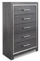 Signature Design by Ashley® Lodanna 5-Piece Gray Queen Panel Storage Bed Set-2