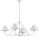 Forty West Daisy White 4-Light Chandelier-0