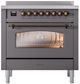 Ilve® Nostalgie II Series 36" Matte Graphite Pro Style Induction Range-2