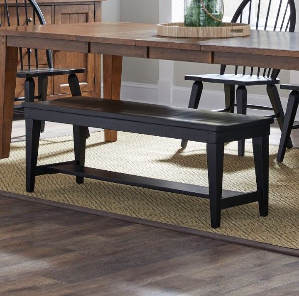 Liberty Furniture Hearthstone Ridge Black Bench-1