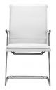 Zuo® Lider Plus White Set of 2 Conference Chair-1
