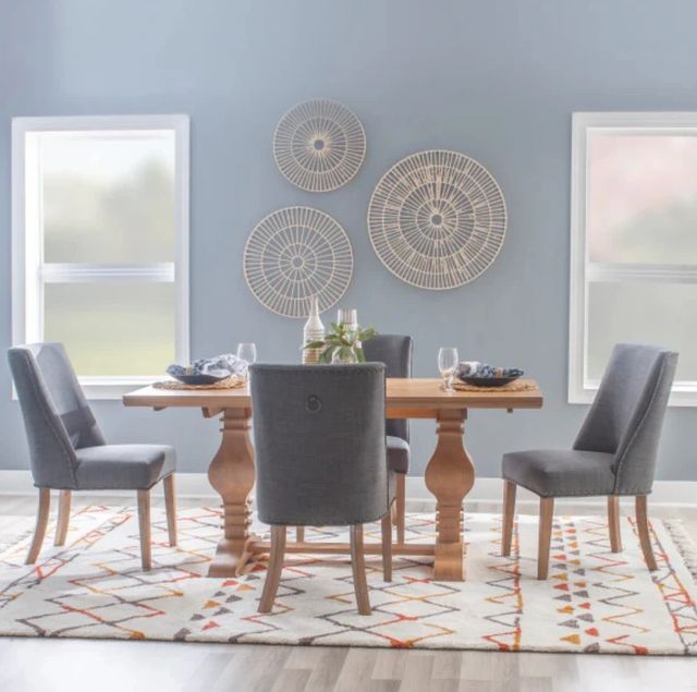 Powell® Banks 5-Piece Gray/Rustic Honey Dining Set-1