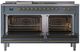 Ilve® Nostalgie II Series 60" Blue Grey Pro Style Dual Fuel Range-1