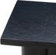 TOV Furniture Kayla Black Faux Plaster Indoor/Outdoor Side Table-5