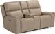 Flexsteel® Jarvis Parchment Power Reclining Loveseat with Console and Power Headrests-0