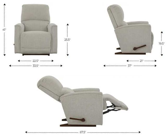 La-Z-Boy® Cade Linen Manual Rocking Recliner-2