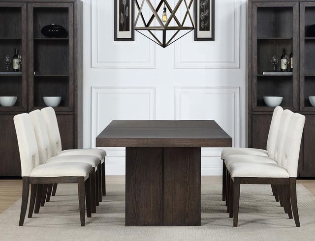 Steve Silver Co. Evan 7-Piece Walnut/White Dining Table Set-3