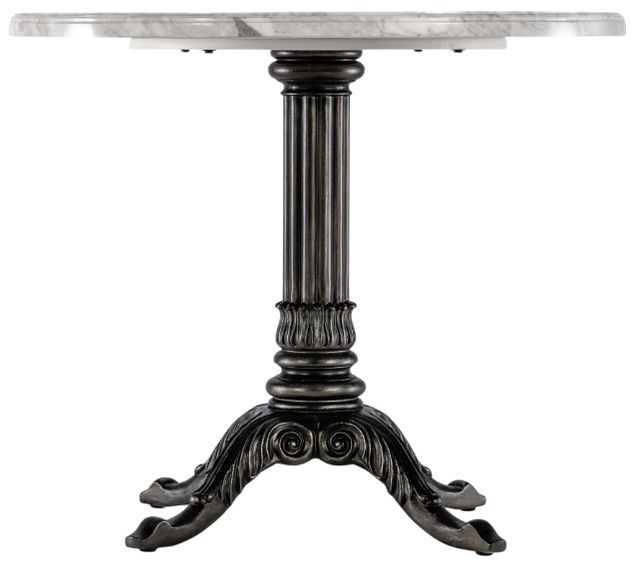 Hooker® Furniture Charleston Gray Bistro Table with Garden Gate Base-3