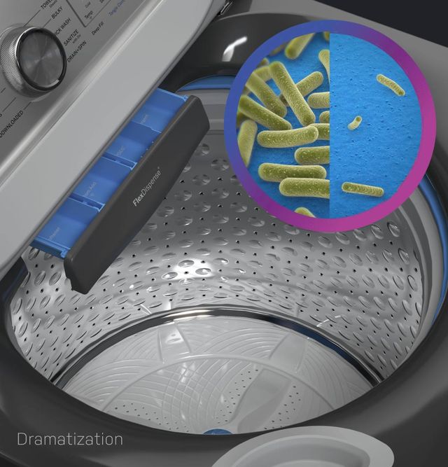 GE Profile™ 5.4 Cu. Ft. Diamond Gray Impeller Top Load Washer with Smarter Wash Technology-5