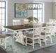 Intercon Drake French Oak Trestle Dining Table with Rustic Gray Base-1