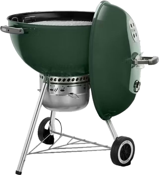 Weber® Original Kettle™ Series 23" Green Freestanding Charcoal Grill-1