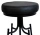 A & B Home Dorsett Black Satin Barstool-1