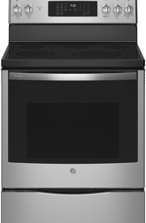 GE Profile™ 30" Fingerprint Resistant Stainless Steel Freestanding Electric Range-0